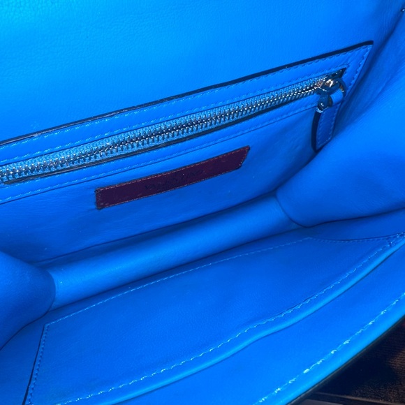 RARE Authentic Valentino Garavani Blue Crystal Rockstud Crossbody Bag - Picture 11 of 13